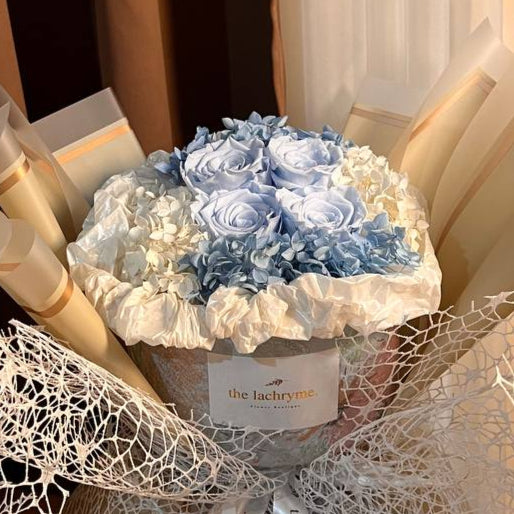 Cepheus in Blue | Preserved Roses | Round Blooms in Grand