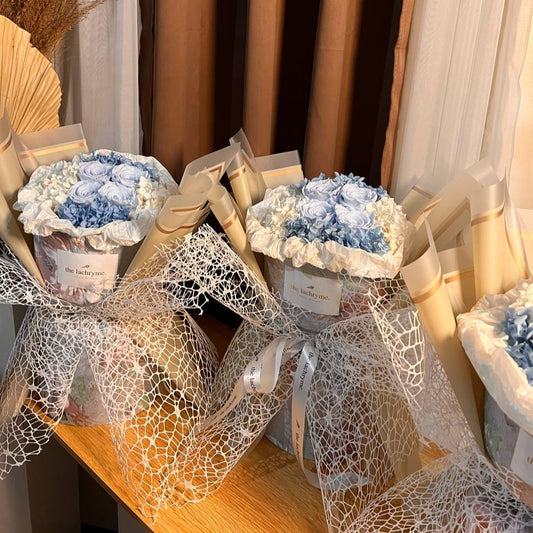 Cepheus in Blue | Preserved Roses | Round Blooms in Grand