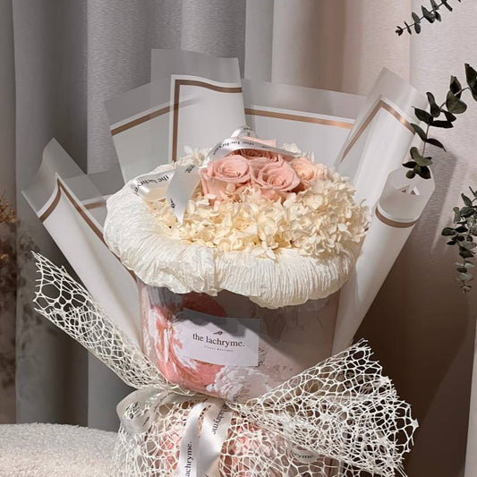 Canes in Pink | Preserved Roses | Round Blooms in Grand