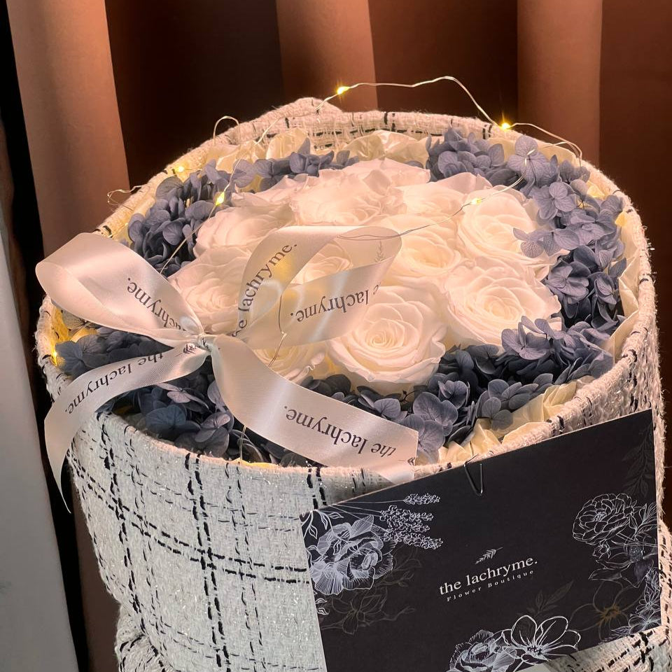 Million Roses White | 12 Premium Roses | Round Blooms